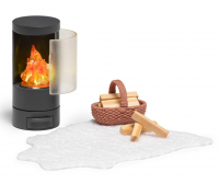 Игровой набор для кукольного домика «Каминная»