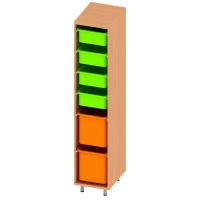 Система хранения 6 контейнеров (340х1300х450 мм.)