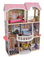 Винтажный кукольный дом для Барби "Магнолия" с мебелью 13 предметов