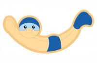 Декорация "Водолаз" 118х38 см