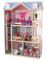 Кукольный домик Мечта, с мебелью 14 элементов, интерактивный