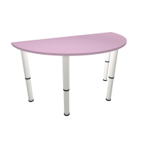 Стол полукруглый, регулируемый по высоте (г.р. 0-3), 1100х550 мм, ЛДСП